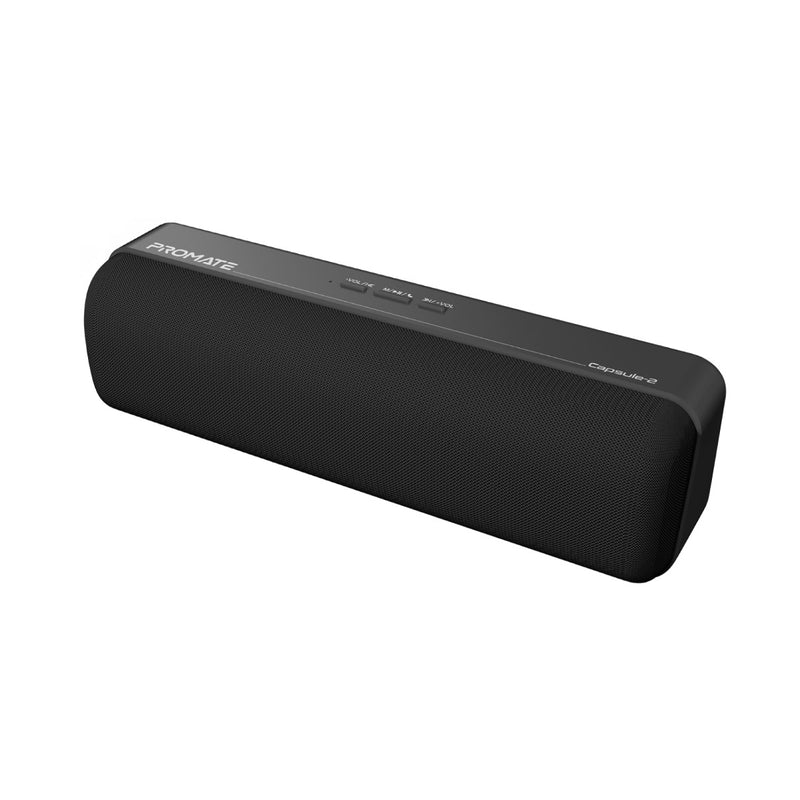 Promate Capsule 2 CrystalSound HD Wireless Speaker - Black Promate Capsule 2 CrystalSound HD Wireless Speaker - Black